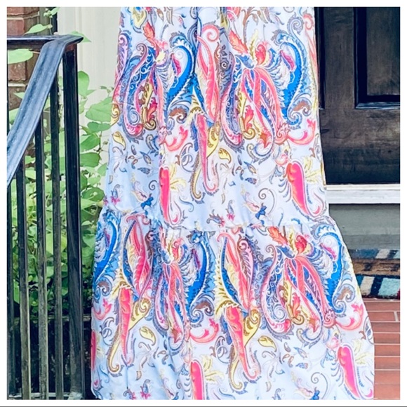 BOHO GYPSY CHIC FLIRAL TANK MAXI DRESS - Picture 8 of 8